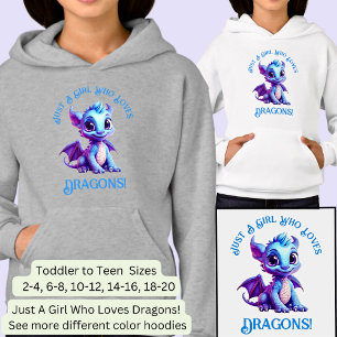 Add Name Text - Just a Girl Who Loves Dragons!   