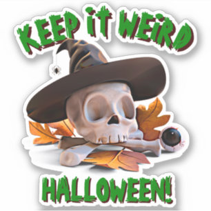 Add Name Text, Keep It Weird Skull Bones Hat 3D