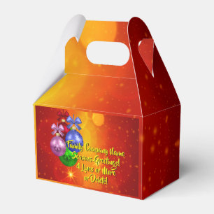 Add Name Text Matching Christmas Favour Box
