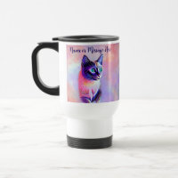 Add Name Text, Pastels Painted Siamese Cat        