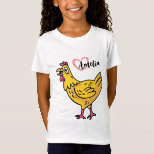 Add Name to chickens Birthday Gift, chikens Lovers T-Shirt