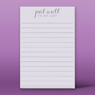 Add Name - To Do List - Pastel purple Post-it Notes