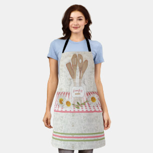 Add Name Vintage Mason Jar All-Over Print Apron
