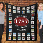 Add Name Year And Photos Birthday  Fleece Blanket<br><div class="desc">Get ready to celebrate the birthday of a lifetime with this giant fleece blanket from the The Celebration Store. This unique blanket measures 50" x 60" and allows you to create a one-of-a-kind design, you can personalise the blanket with a monogram name, year and photos. Let your loved ones know...</div>