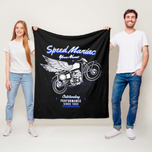 Add Name Year Speed Maniac Outstanding Performanc Fleece Blanket