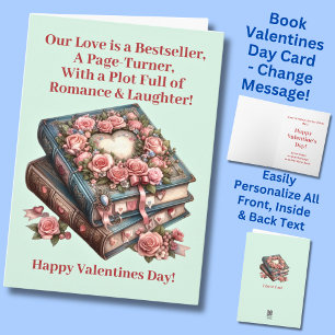 Add Names, Our Love a Best Seller, Valentines Day Card