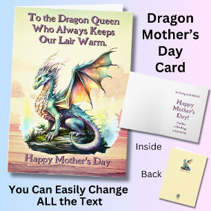 Add Names, To Dragon Queen Who Keeps Lair Warm  Card
