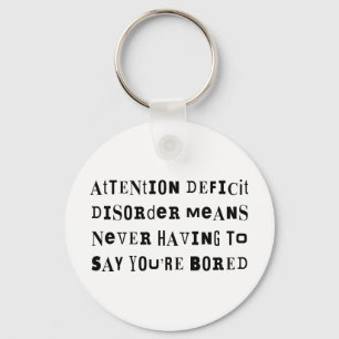 ADD Never Bored Key Ring
