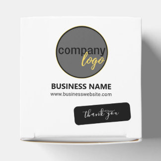 ADD OWN LOGO SIMPLE THANK YOU BUSINESS COMPANY FAVOUR BOX