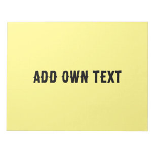 Add own Text Business Notebook Stylish Stationery  Notepad