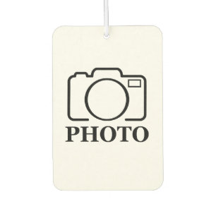 Add Personalised Photo Wedding Modern Cute Elegant Car Air Freshener