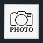 Add Personalised Photo Wedding Modern Cute Elegant Magnet<br><div class="desc">You can customise it with your photo,  logo or with your text.  You can place them as you like on the customisation page. Modern,  unique,  simple,  or personal,  it's your choice.</div>
