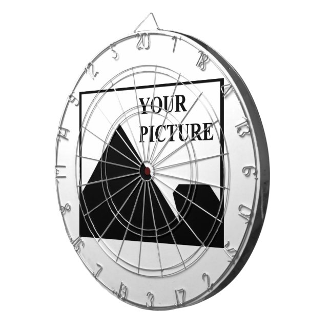 Add Personalised Picture Business Company Name Dartboard (Front Right)