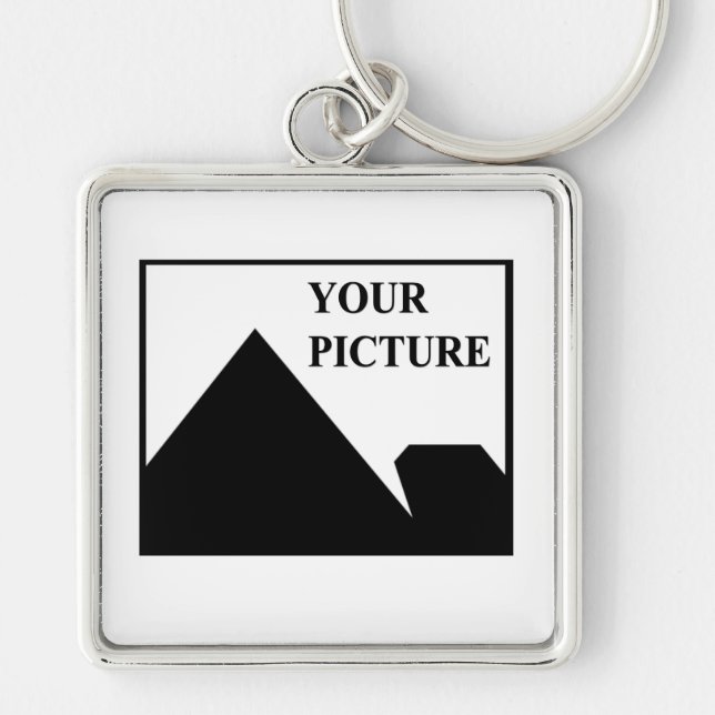 Add Personalised Picture Business Company Name Key Ring (Front)