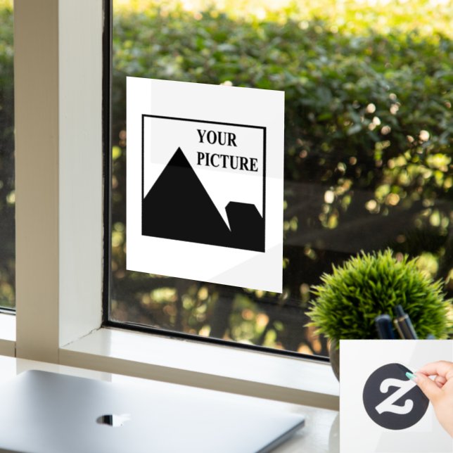 Add Personalised Picture Business Company Name Window Cling (Office)