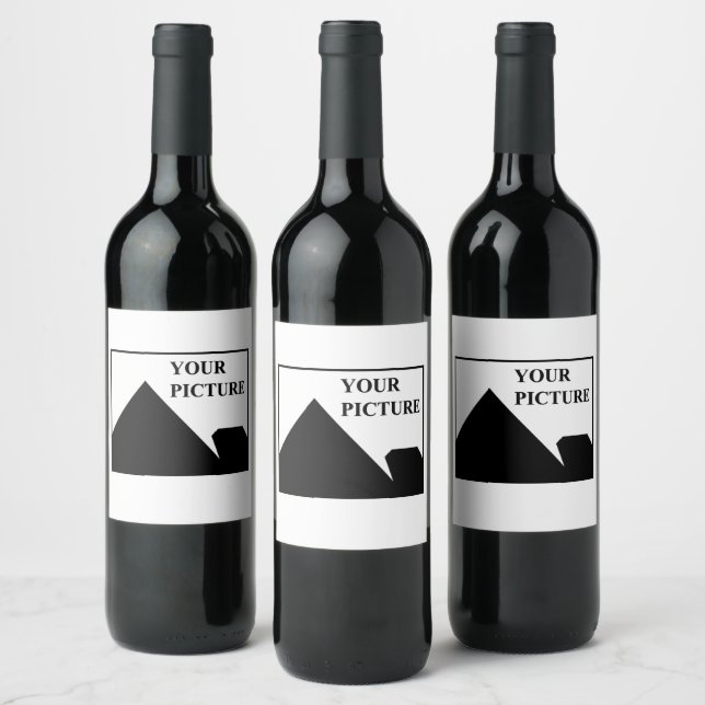 Add Personalised Picture Business Company Name Wine Label (Bottles)