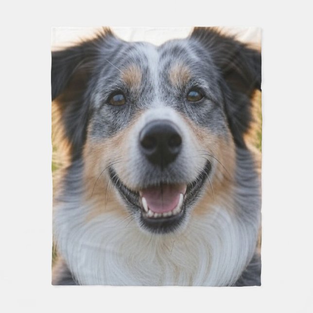 Add Pet Photo Customise Fleece Blanket (Front)