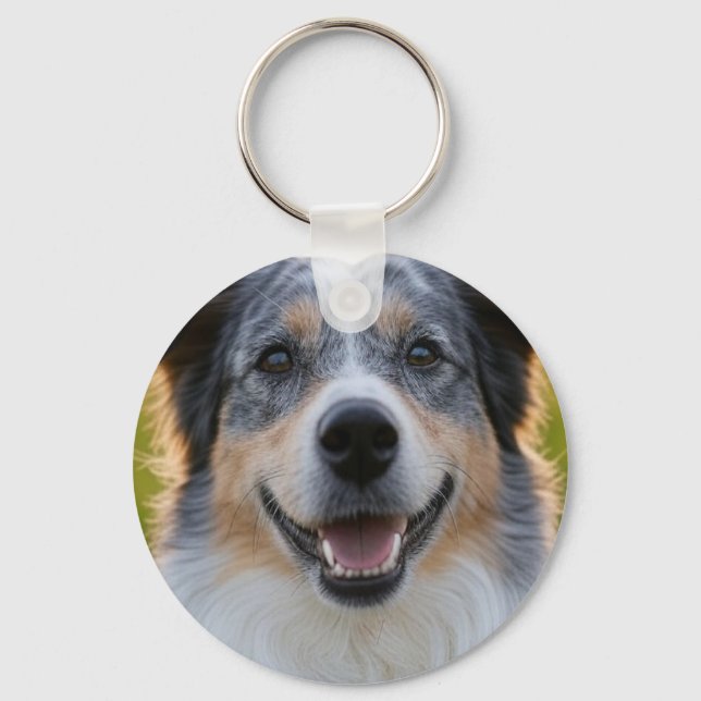 Add Pet Photo Customise Key Ring (Front)