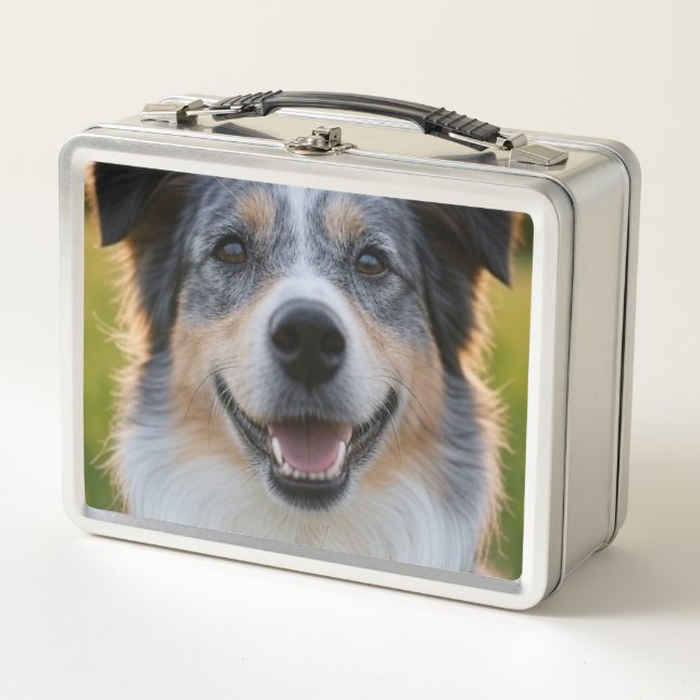 Add Pet Photo Customise Metal Lunch Box (Front)