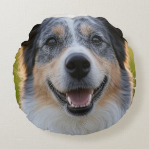 Add Pet Photo Customise Round Cushion