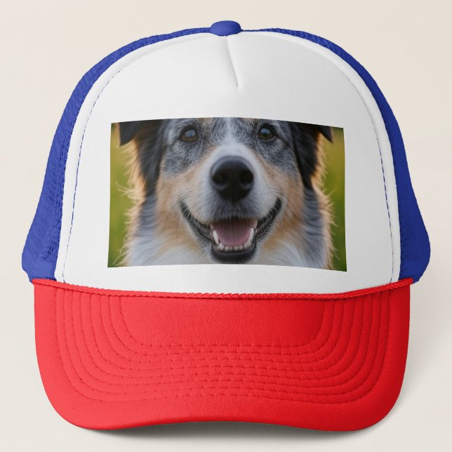 Add Pet Photo Customise Trucker Hat (Front)