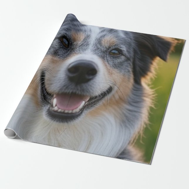 Add Pet Photo Customise Wrapping Paper (Unrolled)