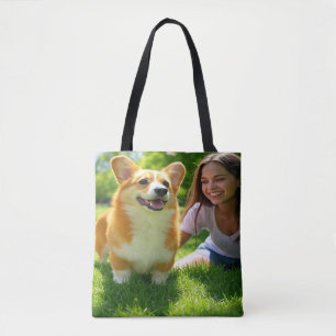 Add Pet Photo Personalise Customise Tote Bag