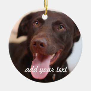 Add pet photos & text to Christmas Tree Ornament
