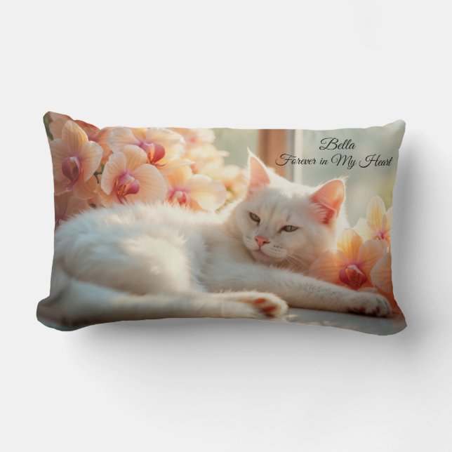Add Pets Name & Picture Forever in My Heart Pillow (Front)