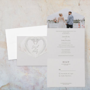 Add Photo All in One Wedding Invite