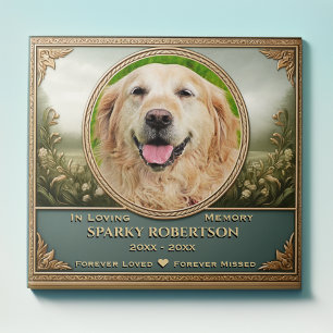 Add Photo and Name Pet Memorial Tile
