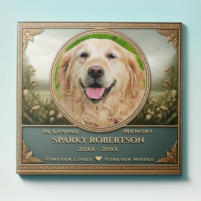 Add Photo and Name Pet Memorial Tile (Creator Uploaded)