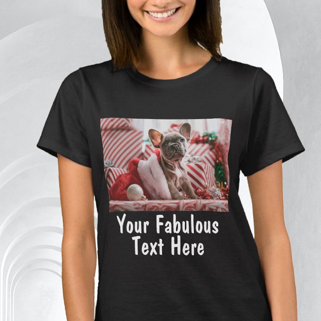 Add Photo and Text Custom T-Shirt (Creator Uploaded)