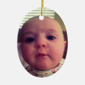 Add Photo Baby Girl Christmas Tree Ornament