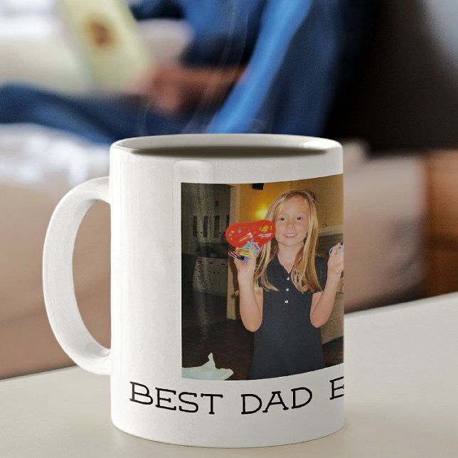 Add Photo Best Dad Ever Father's Day Coffee Mug (Creator Uploaded)