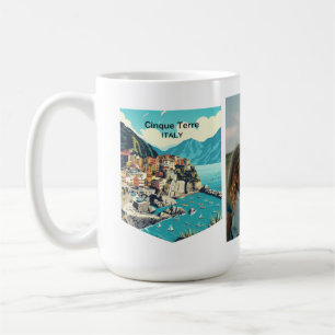 Add Photo Cinque Terre Italy, Travel Coffee Mug