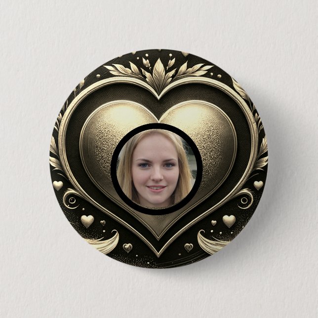 Add Photo Custom Memorial 6 Cm Round Badge (Front)