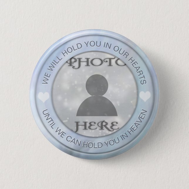 Add Photo Custom Memorial 6 Cm Round Badge (Front)