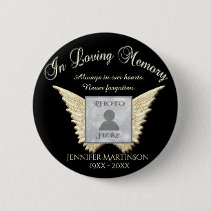 Add Photo Custom Memorial 6 Cm Round Badge