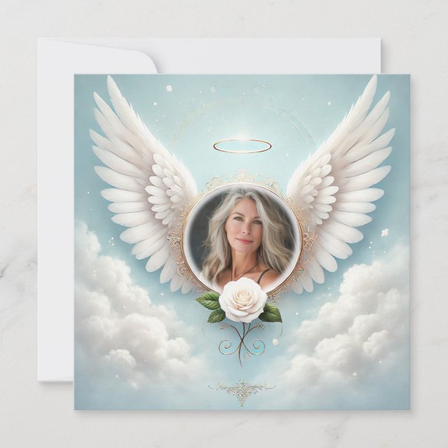 Add Photo Custom Memorial Invitation (Front)