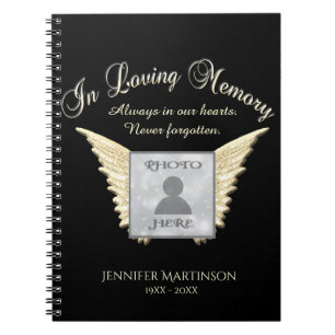 Add Photo Custom Memorial Notebook