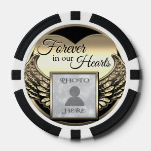 Add Photo Custom Memorial Poker Chips