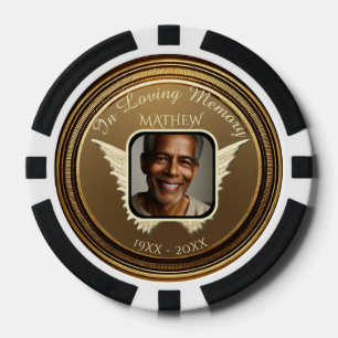 Add Photo Custom Memorial Poker Chips