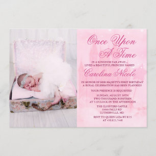 ADD PHOTO - Fairytale Castle Birthday Invitation