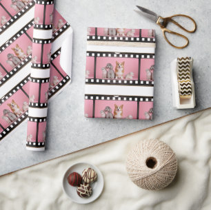 Add Photo Fun Film Strip Wrapping Paper