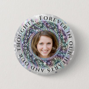 Add Photo Memorial 6 Cm Round Badge