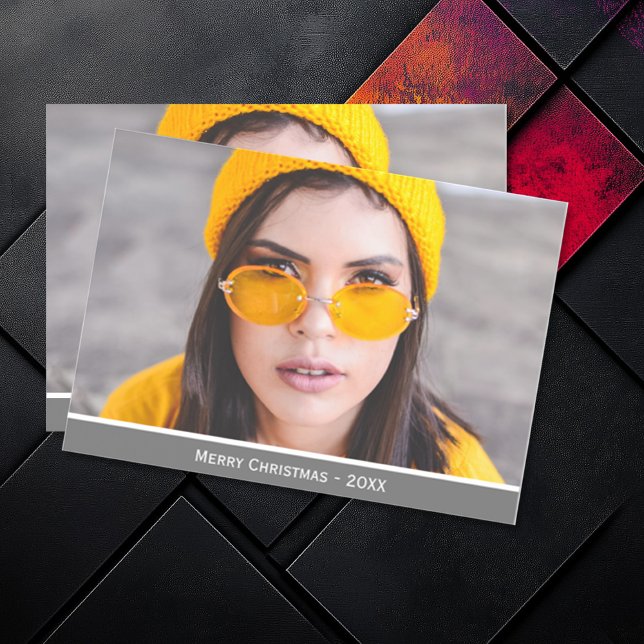 Add Photo Merry Christmas Custom Magnetic Card (Add Photo Merry Christmas Magnetic Card (multiple shown))