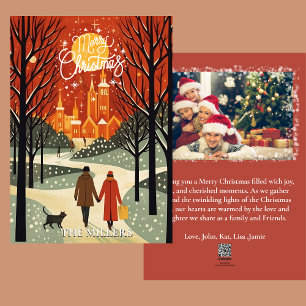 Add Photo Message Traditional Christmas Holiday Card