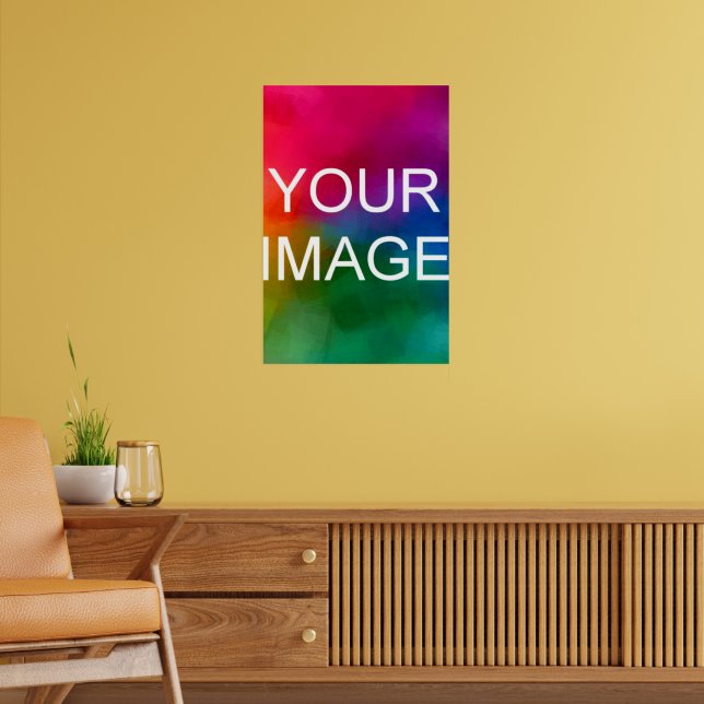 Add Photo Modern Simple Template Personalised Poster (Living Room 2)