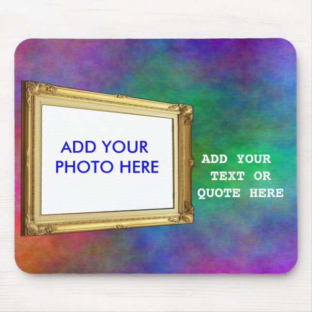 ADD PHOTO OR TEXT IN FRAME-MOUSEPAD MOUSE MAT (Front)